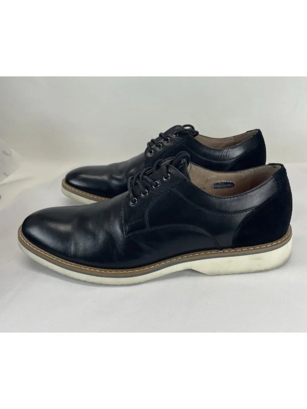Florsheim Mens Oxford 10D Union Plain Toe Black Full Grain Leather